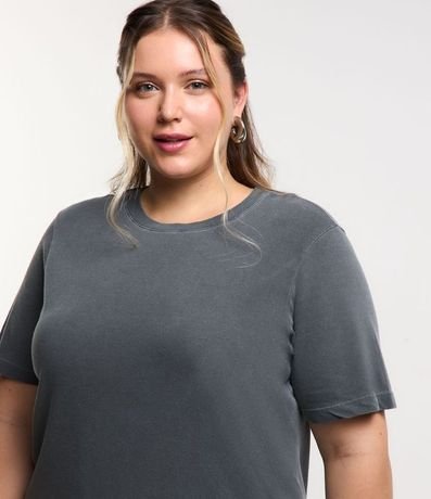 Vestido Midi en Algodon Efecto Desteñido Curve & Plus Size 4