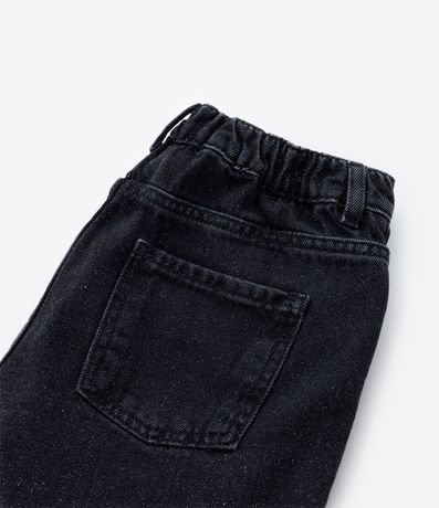 Short Cintura Alta Infantil en Jeans con Purpurina - Talle 5 a 14 años 6