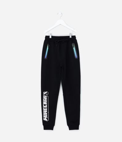 Pantalón Infantil con Bolsillos y Estampa Minecraft - Talle 5 a 14 años