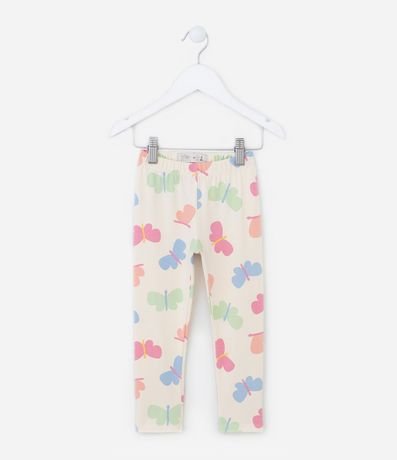 Pantalón Legging Infantil con Estampado de Mariposas - Talle 1 a 5 años