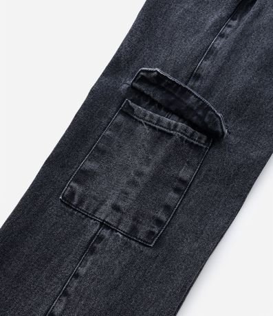 Pantalón Cargo Infantil en Sarga con Bolsillo Lateral - Talle 5 a 14 años 8