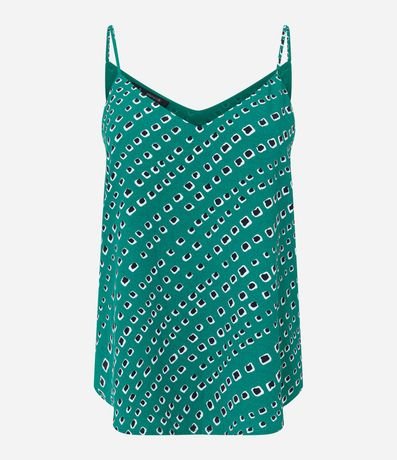 Blusa en Crepé con Escote V y Estampa Geométrica 5