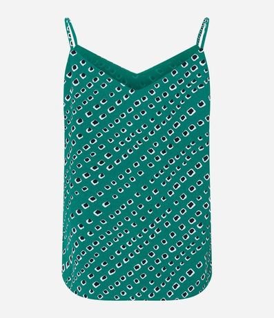Blusa en Crepé con Escote V y Estampa Geométrica 6