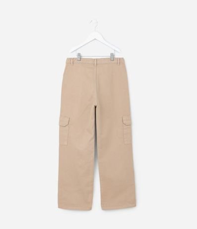 Pantalón Infantil en Jeans con Bolsillos Cargo - Talle 5 a 14  años 3