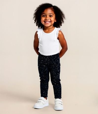 Pantalón Legging Infantil en Cotton con Purtpurina - Talle 1 a 5 años