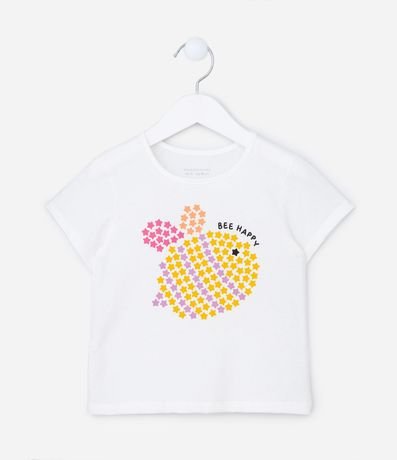Blusa Corta Infantil con Estampa de Abeja - Talle 1 a 5 años 1