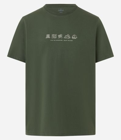 Remera Comfort en Algodón con Estampa Minimalista 5