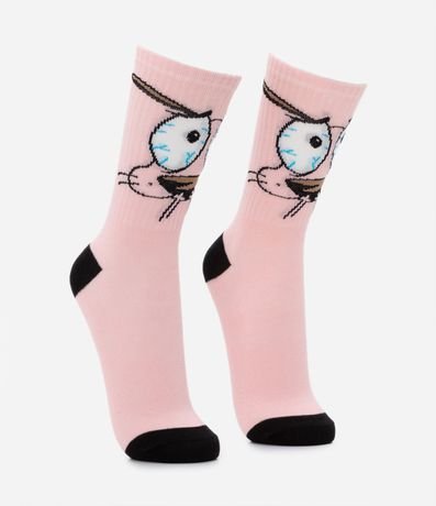 Media Caña Larga en Algodón Estampa Coraje el Perro Cobarde 2