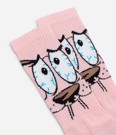 Media Caña Larga en Algodón Estampa Coraje el Perro Cobarde 4