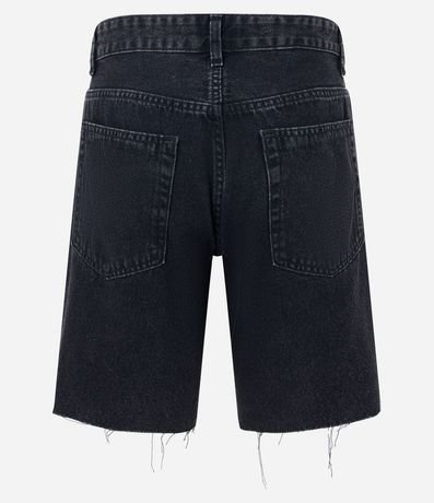 Bermuda Slim Jeans con Desgastes y Barra a Hilo 6