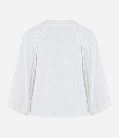 Blusa Manga Amplia en Viscolino Texturizado 6