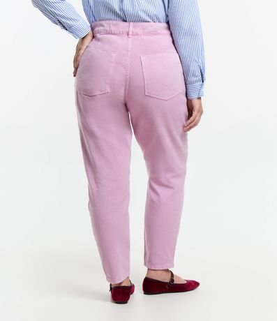 Pantalón Mom en Jeans con Bolsillo Bordado Curve & Plus Size 3