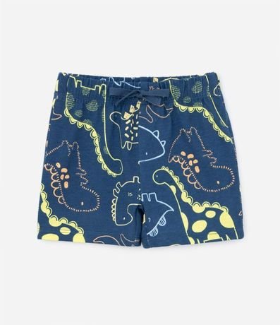 Kit 02 Bermudas Infantiles con Estampa Dino y Rayas - Talle 0 a 18 meses 3