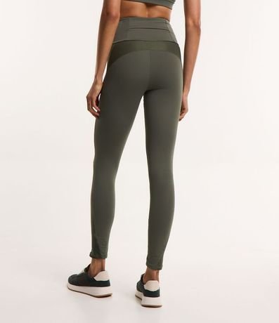 Pantalón Legging Deportiva en Poliamida con Detalle Texturizado 3