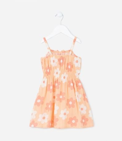 Vestido Infantil con Estampa Floral y Moña - Talle 1 a 5 años 2