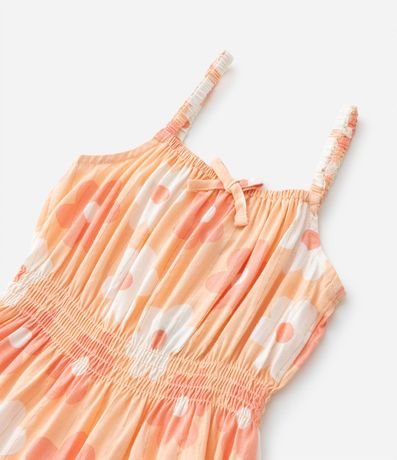 Vestido Infantil con Estampa Floral y Moña - Talle 1 a 5 años 4