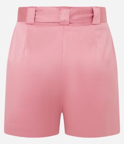 Short Corto en Satén con Lazo y Pliegues 6