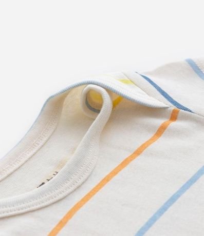 Body Infantil en Suedine con Rayas - Talle 0 a 18 meses 4