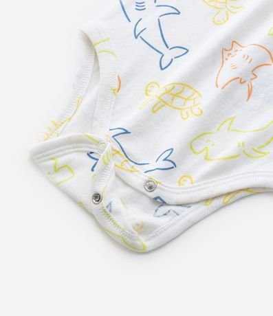 Body Infantil con Estampa Tiburones - Talle 0 a 18 meses 5