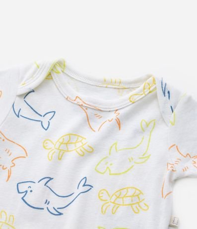 Body Infantil con Estampa Tiburones - Talle 0 a 18 meses 6