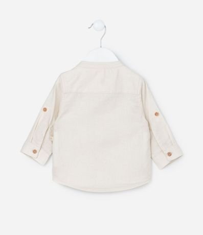 Camisa Infantil en Lino con Cuello Padre - Talle 3 a 18 meses 2