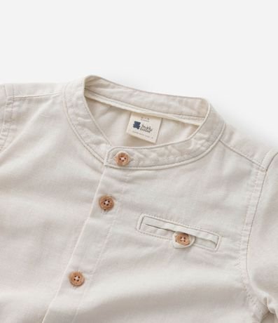 Camisa Infantil en Lino con Cuello Padre - Talle 3 a 18 meses 5