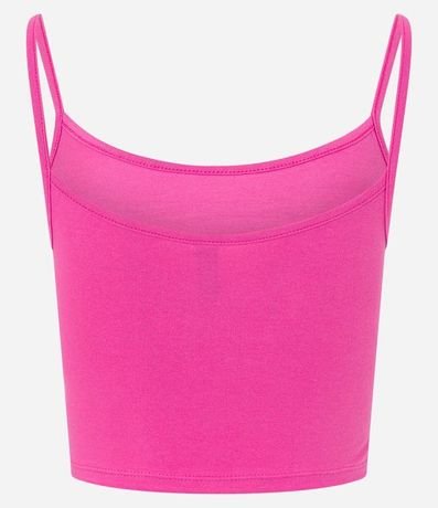Blusa Musculosa Cropped en Algodón con Breteles Finos 6