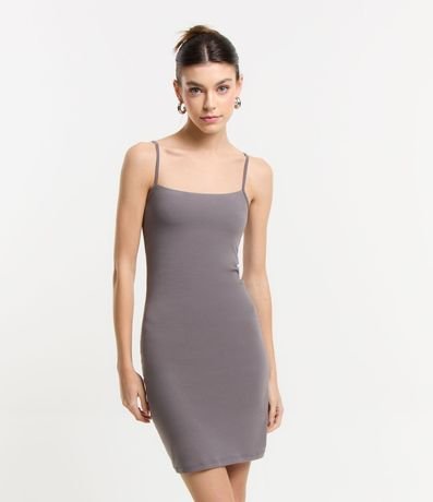 Vestido Corto en Algodón con Breteles Finos 2