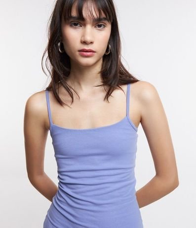 Vestido Corto en Algodón con Breteles Finos 4