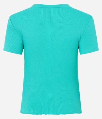 Blusa en Viscosa Texturizada y con Bajo Ondulado 7