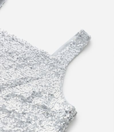 Musculosa Cropped Infantil en Lentejuela - Talle 5 a 14 años 4