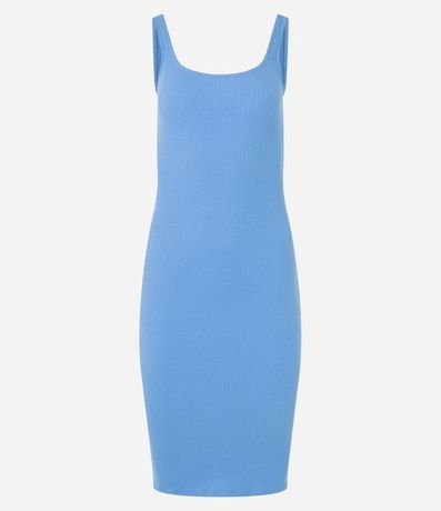 Vestido Midi en Algodón con Escote Cuadrado 5