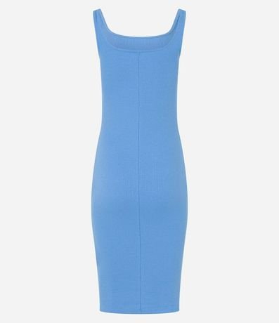 Vestido Midi en Algodón con Escote Cuadrado 7