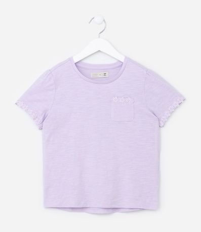 Blusa Infantil con Bolsillo y Bordado Broderie - Talle 1 a 5 años