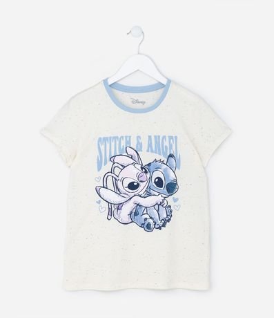 Pijama Infantil Largo con  Estampado Stitch y Angel - Talle 5 a 14 años 2