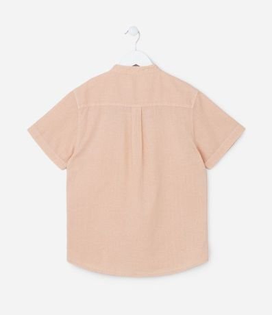 Camisa Infantil en Algodón y Lino con Pequeño Bolsillo - Talle 5 a 14 años 2