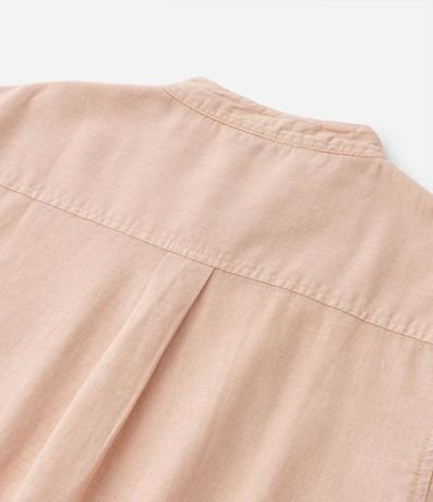 Camisa Infantil en Algodón y Lino con Pequeño Bolsillo - Talle 5 a 14 años 4