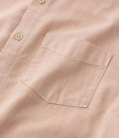 Camisa Infantil en Algodón y Lino con Pequeño Bolsillo - Talle 5 a 14 años 5