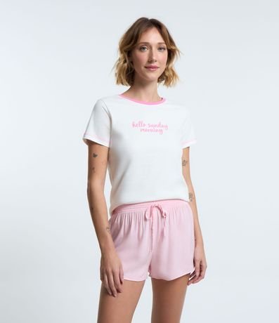 Blusa en Algodón con Estampa Hello Sunday Morning 1