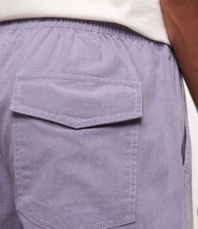 Bermuda Texturizada con Cintura Elástica y Cordón para Ajuste 5