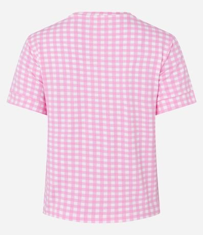 Blusa de Pijama con Estampa de Cuadros 6