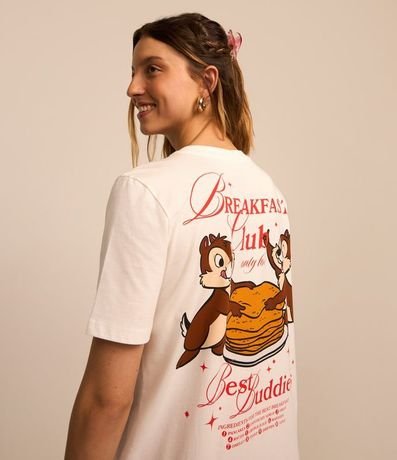 Remera Manga Corta en Algodón con Estampa Chip y Dale