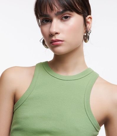 Blusa Musculosa Básica en Rib con Ligera Textura 4