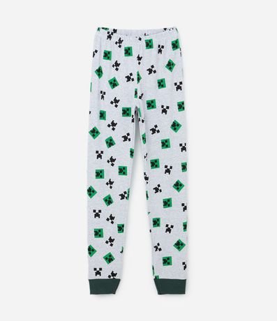 Pijama Infantil Largo con Estampado Minecraft - Talle 5 a 14 años 9