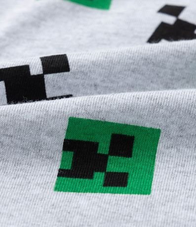 Pijama Infantil Largo con Estampado Minecraft - Talle 5 a 14 años 3