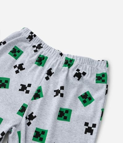 Pijama Infantil Largo con Estampado Minecraft - Talle 5 a 14 años 4