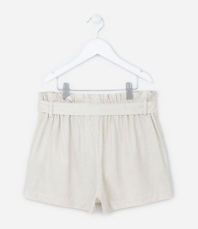 Short Clochard Infantil en Viscolino con Lazo - Talle 5 a 14 años 2