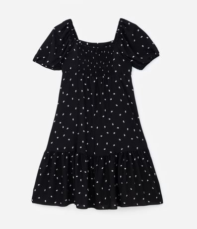 Vestido Midi en Crepé con Estampa de Corazones y Volado Curve & Plus Size 6