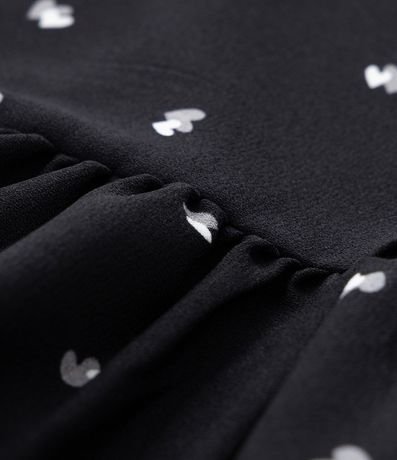 Vestido Midi en Crepé con Estampa de Corazones y Volado Curve & Plus Size 7