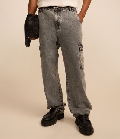 Pantalón de Jean Baggy con Bolsillos Cargo 3